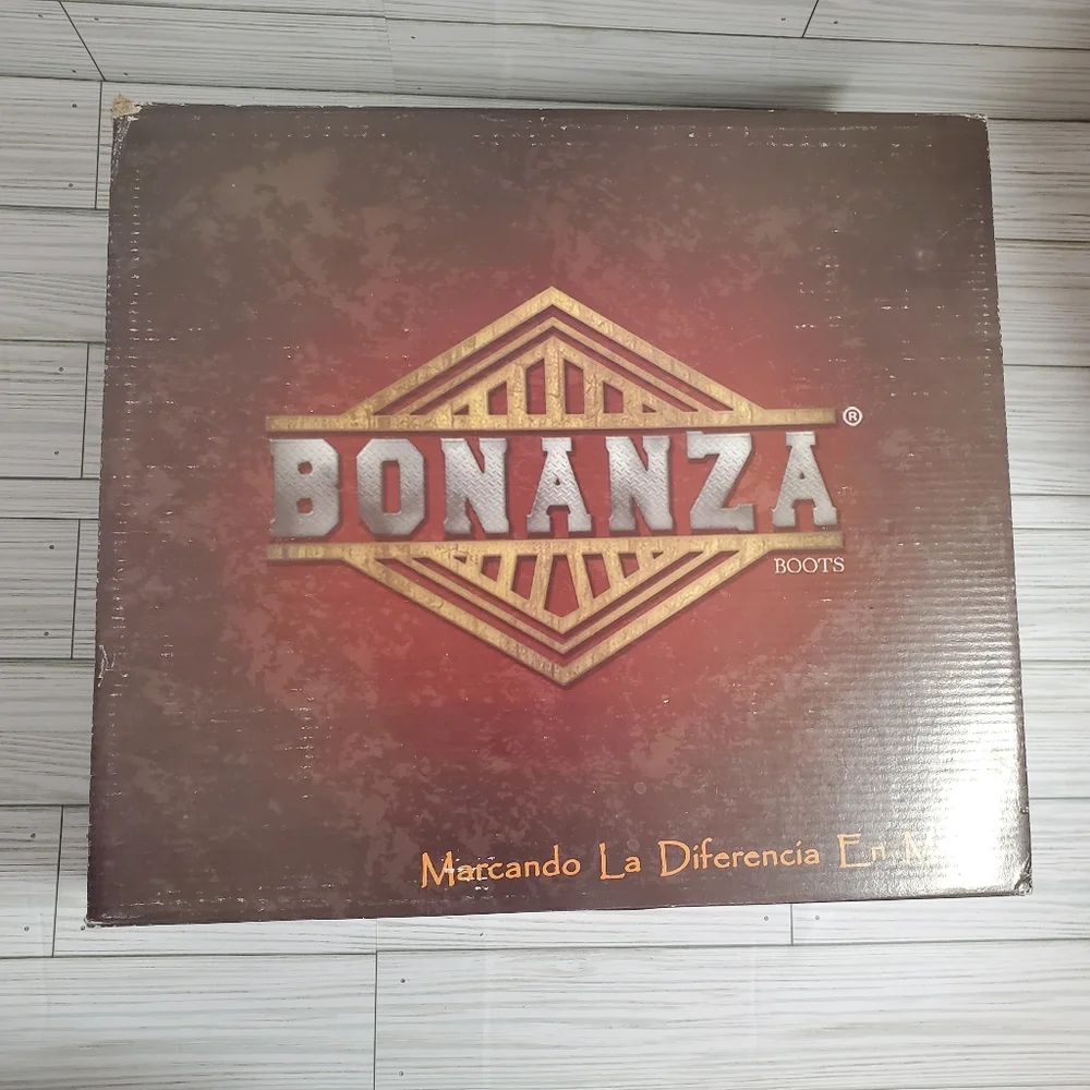 Bonanza Western Rodeo Rubber Dark Womans Boots‎ Size 7